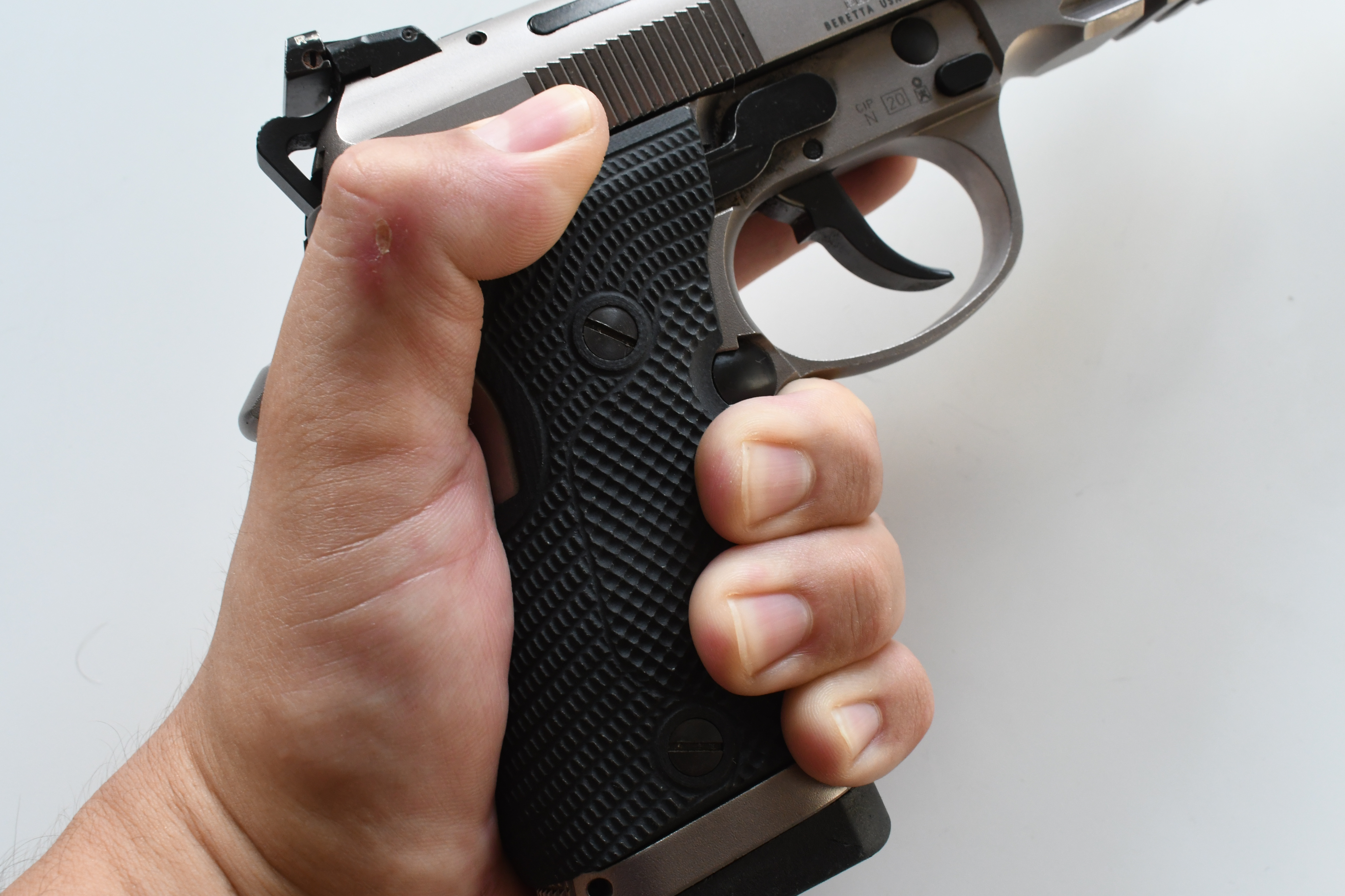 Beretta 92X Performance with LOK Grips - In Hand